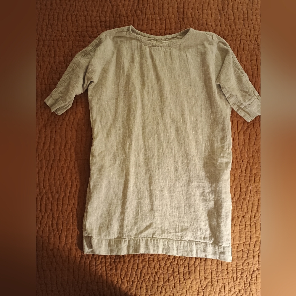 NOTPERFECTLINEN Heavy Weight Linen dress